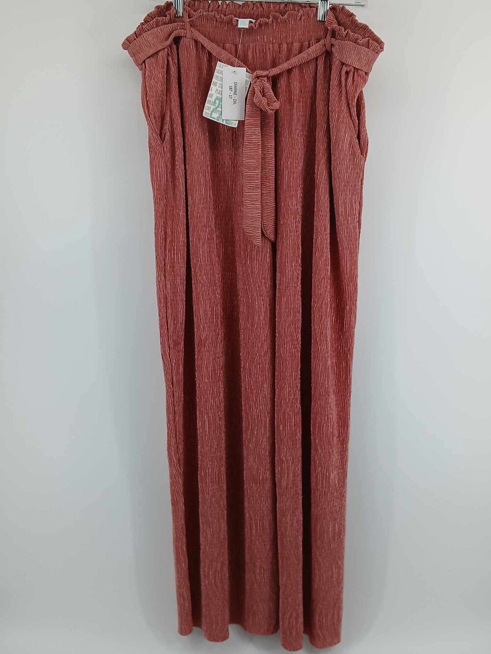 Pink rose gold wide-leg pants, LuLaRoe, size 2XL